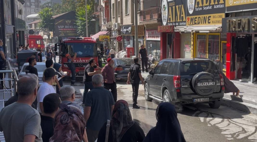 Konya'da bir iş yerinde tüp patladı! Çok sayıda kişi vardı 1
